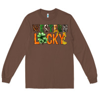 Chestnut Western lucky with clover St. Patricks day Long Sleeve Tee - HowdyJamesFarm
