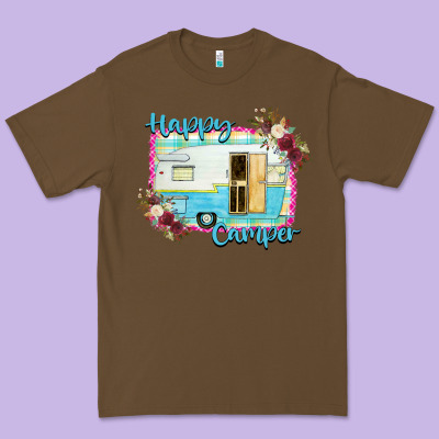 Happy Camper Premium Tee Designed By Bettercallsaul