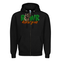 Black Rawr Dinosaur Zipper Hoodie - LillyAllenDesigns