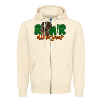 Sandshell Rawr Dinosaur Zipper Hoodie - LillyAllenDesigns