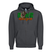 Smoke Rawr Dinosaur Zipper Hoodie - LillyAllenDesigns