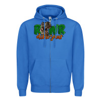 True Royal Rawr Dinosaur Zipper Hoodie - LillyAllenDesigns