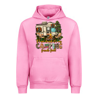 Fuchsia Pink if i am drunk its my camping friends fault Urban Hoodie - AdoDesignShop