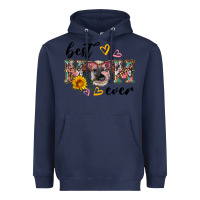 Navy best mom ever with cow Heavyweight Hoodie - Artiststas