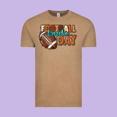 Football Kinda Day Vintage Tee Designed By Howdyjamesfarm