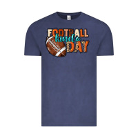 Vintage Denim Football kinda day Vintage Tee - HowdyJamesFarm