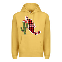 Antique Gold Merry Christmas Premium Hoodie - CowhideDigitalArt