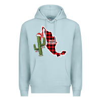 Blue Mist Merry Christmas Premium Hoodie - CowhideDigitalArt