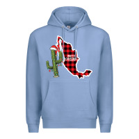 Colony Blue Merry Christmas Premium Hoodie - CowhideDigitalArt