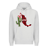 Dove Grey Merry Christmas Premium Hoodie - CowhideDigitalArt