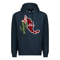 Navy Merry Christmas Premium Hoodie - CowhideDigitalArt