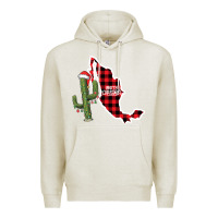 Oatmeal Heather Merry Christmas Premium Hoodie - CowhideDigitalArt