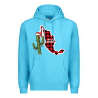 Ocean Blue Merry Christmas Premium Hoodie - CowhideDigitalArt