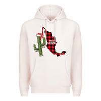 Pale Pink Merry Christmas Premium Hoodie - CowhideDigitalArt