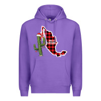 Purple Merry Christmas Premium Hoodie - CowhideDigitalArt