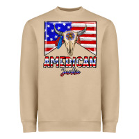 Mushroom American junkie Heavyweight Sweatshirt - CowhideDigitalArt