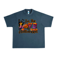 Midnight Navy For The Love Of Halloween Urban Heavy Tee - RanaPortraitStore
