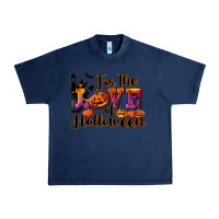 Navy For The Love Of Halloween Urban Heavy Tee - RanaPortraitStore