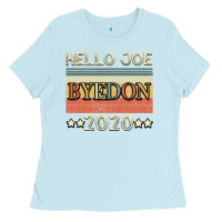 Baby Blue Hello Joe Biden 2020 Ladies Tee - Bettercallsaul