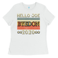 White Hello Joe Biden 2020 Ladies Tee - Bettercallsaul