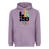 Lavender 2028 summer olympics Heavyweight Hoodie - FloraArt