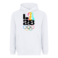 White 2028 summer olympics Heavyweight Hoodie - FloraArt