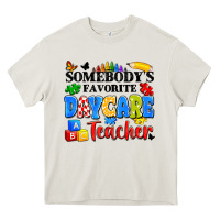 Cream somebody's favorite daycare teacher Heavy Core Tee - Artiststas