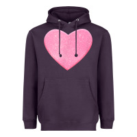 Valentines Pink Heart Heavyweight Hoodie | Teevron