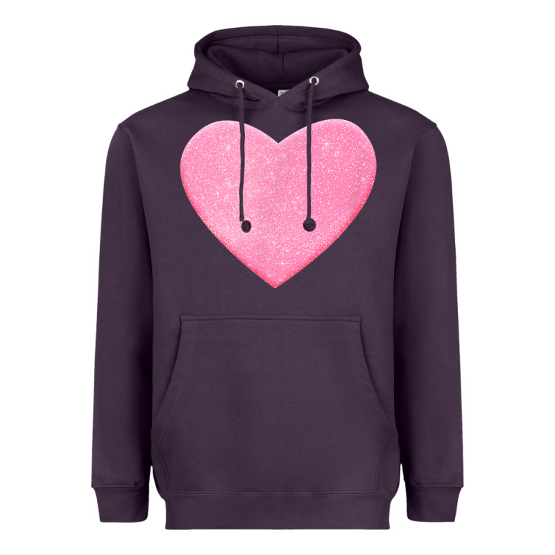 Valentines Pink Heart Heavyweight Hoodie by FloraArt | Teevron