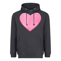 Smoke Valentines Pink Heart Heavyweight Hoodie - FloraArt
