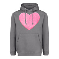 Storm Valentines Pink Heart Heavyweight Hoodie - FloraArt