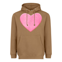 Toasted Coconut Valentines Pink Heart Heavyweight Hoodie - FloraArt