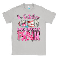 Moon Dust In October We Wear Pink Breast Cancer Awareness Classic Tee - texasbilliewilder