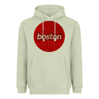 Matcha boston   simple red circle vintage Heavyweight Hoodie - FloraArt