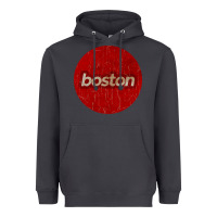 Smoke boston   simple red circle vintage Heavyweight Hoodie - FloraArt
