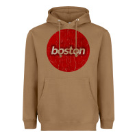 Toasted Coconut boston   simple red circle vintage Heavyweight Hoodie - FloraArt