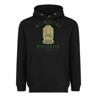 Black shotz beer worn Heavyweight Hoodie - FloraArt