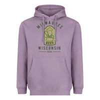 Lavender shotz beer worn Heavyweight Hoodie - FloraArt