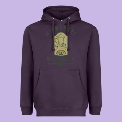 Shotz Beer Worn Heavyweight Hoodie Designed By Floraart