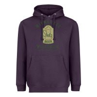 Plum shotz beer worn Heavyweight Hoodie - FloraArt
