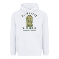 White shotz beer worn Heavyweight Hoodie - FloraArt