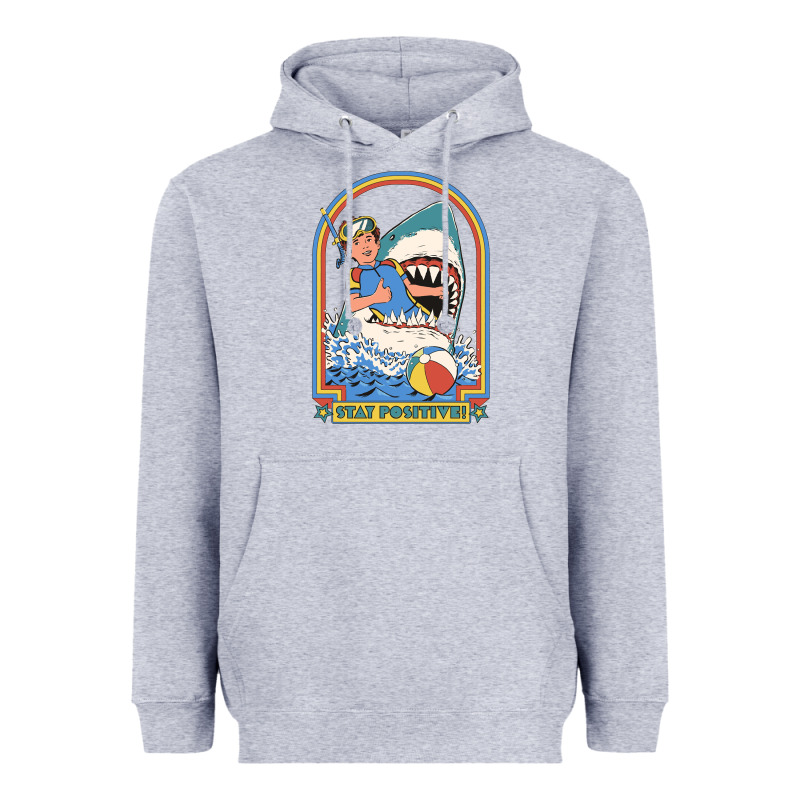 Stay Positive Classic Heavyweight Hoodie by FloraArt | Teevron
