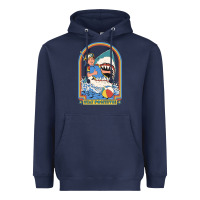 Navy Stay Positive Classic Heavyweight Hoodie - FloraArt