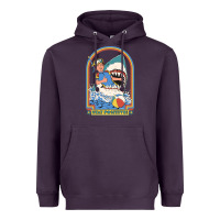 Plum Stay Positive Classic Heavyweight Hoodie - FloraArt