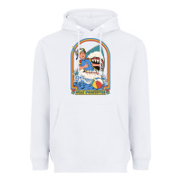 White Stay Positive Classic Heavyweight Hoodie - FloraArt