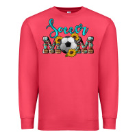 Cardinal western leopard cowhide sunflowers  glitter mom soccer Premium Sweatshirt - Artiststas