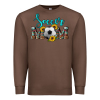 Chestnut western leopard cowhide sunflowers  glitter mom soccer Premium Sweatshirt - Artiststas