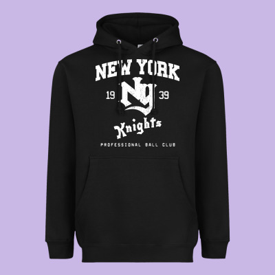 The Natural Ny New York Knights Baseball Heavyweight Hoodie Designed By Floraart
