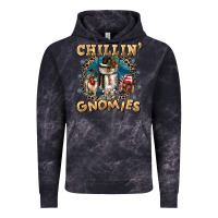 Cloud Black chillin with my gnomies Vintage Hoodie - CowGirlArtShop