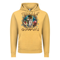 Vintage Mustard chillin with my gnomies Vintage Hoodie - CowGirlArtShop